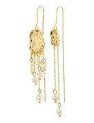 Breeze Chain Earrings Ørestickere Smykker Gold Pilgrim