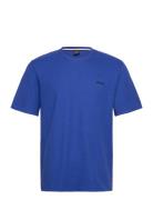 Waffle T-Shirt Tops T-Kortærmet Skjorte Blue BOSS