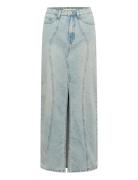 Gzasher Hw Maxi Skirt Skirts Maxi Skirts Blue Gestuz