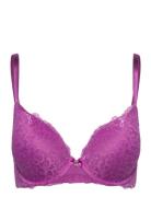 Marine Pp Push Lingerie Bras & Tops Push Up Bras Pink Hunkemöller