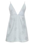 Denim Stud Mini Dress Kort Kjole Blue ROTATE Birger Christensen