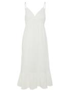 Pclatina Strap Dress Wvn Bc Badetøj White Pieces