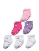 Pop Color Gripper Infant/Toddler Ankle 6Pk Strømper Non-slip Pink Nike