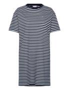 Stripe Ss T-Shirt Dress Nattøj Navy Tommy Hilfiger