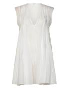 Short Chiffon Dress Kort Kjole White Weekday