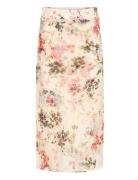Candice Satin Ggt Overlay Skir Skirts Knee-length & Midi Skirts Pink F...