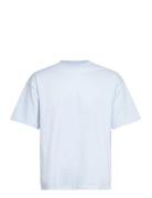 Great Boxy T-Shirt Tops T-Kortærmet Skjorte Blue Weekday