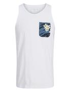 Jjhawaii Pocket Tanktop Sl Tops T-shirts Sleeveless White Jack & J S