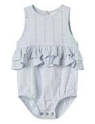 Nbfhazelle Sl Suit Lil Bodies Sleeveless Bodies Blue Lil'Atelier