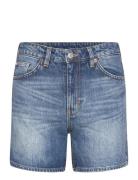 Aimo Mid-Rise Straight Leg Denim Shorts Bottoms Shorts Denim Shorts Bl...