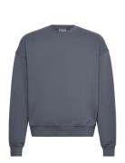 Boxy Terry Sweatshirt Tops Sweatshirts & Hoodies Sweatshirts Navy Week...