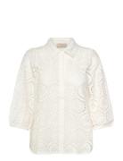 Shirt From Freequent In A Light Material With Allover Embroidery Angla...