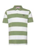 Mick Block Striped Pique Designers Polos Short-sleeved Green Sebago