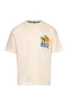 Tnobi Os S_S Tee Tops T-Kortærmet Skjorte Cream The New