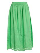 Vimette Hw Midi Skirt Skirts Knee-length & Midi Skirts Green Vila