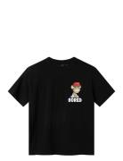Nlmmakara Bod Ss L Top Sky Tops T-Kortærmet Skjorte Black LMTD