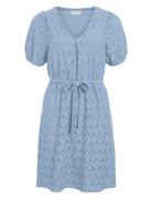 Viamalina V-Neck S/S Dress/Pb Kort Kjole Blue Vila