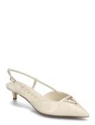 Jesson2 Shoes Sling Backs Heeled Slingbacks Cream GUESS
