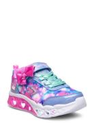 Girls Flutter Heart Lights Blurred Love Low-top Sneakers Pink Skechers