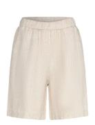 Mmemmie Linen Bermuda Shorts Bottoms Shorts Bermudas Beige MOS MOSH