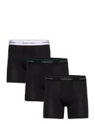 Boxer Brief 3Pk Boxershorts Black Calvin Klein