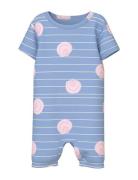 Nbfvandora Sunsuit Box Bodysuits Short-sleeved Blue Name It