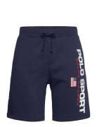 8-Inch Polo Sport Fleece Short Bottoms Shorts Casual Navy Polo Ralph L...