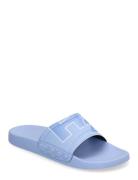 Resort Print Shoes Summer Shoes Sandals Pool Sliders Blue H2O