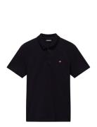 Ealis Ss Sum Tops Polos Short-sleeved Black Napapijri