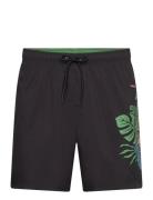 Tiki Hand Swimshort Badeshorts Black Santa Cruz