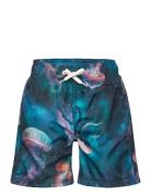 Swimshorts Long Silhouette Badeshorts Blue Lindex