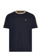 Contrast Taped T-Shirt Tops T-Kortærmet Skjorte Navy Lyle & Scott