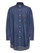 Over Fit Denim Shirt Tops Shirts Denim Shirts Blue Polo Ralph Lauren