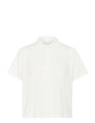 Abbymw Polo Tee Tops T-shirts & Tops Polos White My Essential Wardrobe