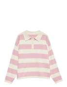 Vmari Ls Polo Pullover Exp Tops T-shirts & Tops Polos Pink Vero Moda