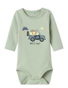 Nbmhollow Ls Body Box Langærmet Body Green Name It