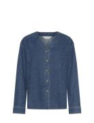 Mschjolene Elena Shirt Tops Shirts Denim Shirts Navy MSCH Copenhagen