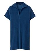 Organic Cotton Terry Polo Dress Dresses T-shirt Dresses Navy Lexington...
