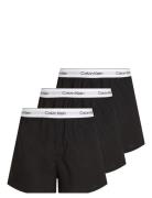 Boxer Slim 3Pk Underwear Boxer Shorts Black Calvin Klein
