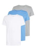 S/S Crew Neck 3Pk Tops T-Kortærmet Skjorte White Calvin Klein