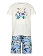 Pyjamas T Shirt Shorts Gaming Pyjamassæt Multi/patterned Lindex