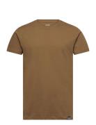 Organic Thor Tee Tops T-Kortærmet Skjorte Brown Mads Nørgaard