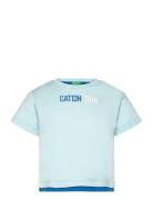 T-Shirt Tops T-Kortærmet Skjorte Blue United Colors Of Benetton