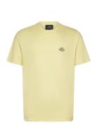 Cotton Jersey Frode Emb Logo Tee Tops T-Kortærmet Skjorte Yellow Mads ...