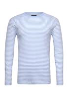 Duo Rib Tobias Tee Ls Tops T-Langærmet Skjorte Blue Mads Nørgaard