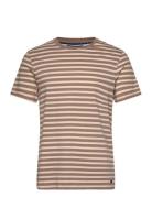 Ss Tee W Yarn Dye Stripes Tops T-Kortærmet Skjorte Brown French Connec...