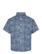 Shirt .-- Fiji Tops Shirts Short-sleeved Shirts Blue Mango
