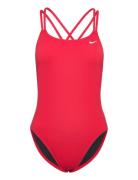 Nike Hydrastrong Solid Spiderback Piece Sport Swimsuits Red NIKE SWIM