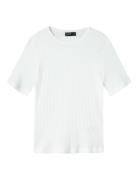 Nlfninusa Ss Short Top Tops T-Kortærmet Skjorte White LMTD