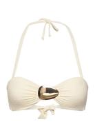 Cabo Bandeau Swimwear Bikinis Bikini Tops Bandeau Bikinitops White Hun...